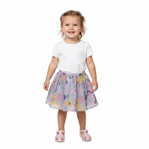 WonderKids‎ Toddler Butterfly Skirt – Pastel Floral – Size 3T